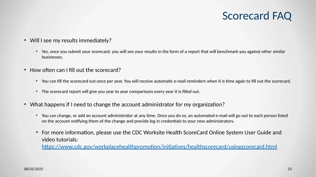 1 Wellness Program Startup and Sustainability - slide 23 of 26