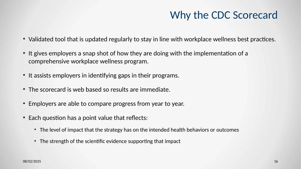1 Wellness Program Startup and Sustainability - slide 16 of 26