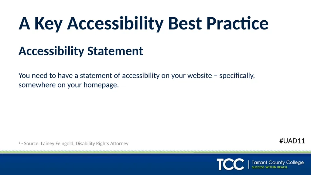 ADA, 504, 508, WCAG: I’m Supposed To Be Meeting - slide 12 of 22