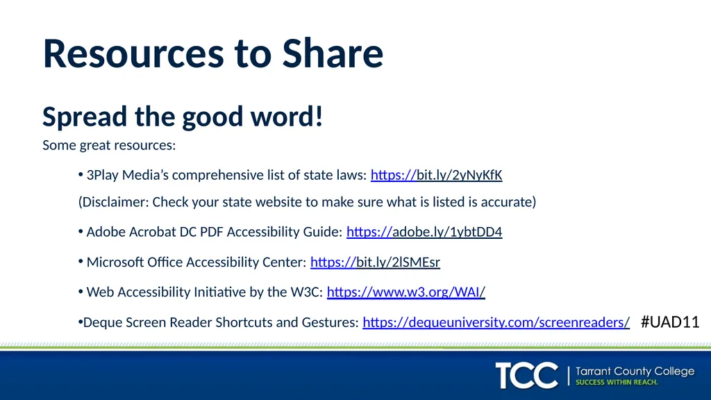 ADA, 504, 508, WCAG: I’m Supposed To Be Meeting - slide 19 of 22