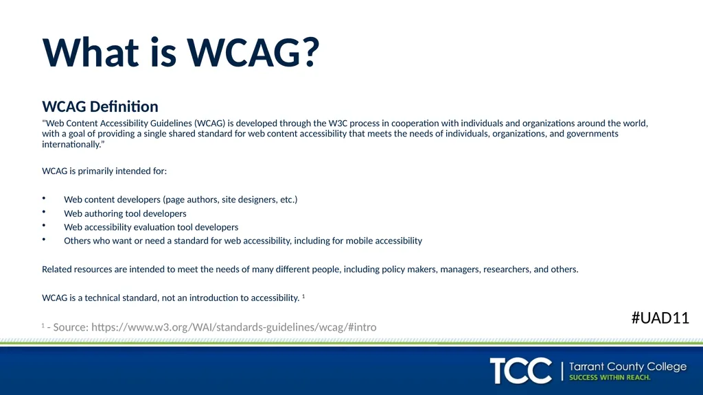 ADA, 504, 508, WCAG: I’m Supposed To Be Meeting - slide 6 of 22