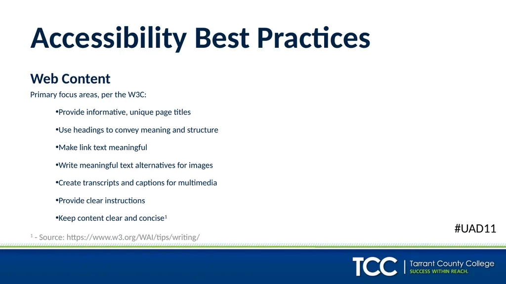 ADA, 504, 508, WCAG: I’m Supposed To Be Meeting - slide 13 of 22