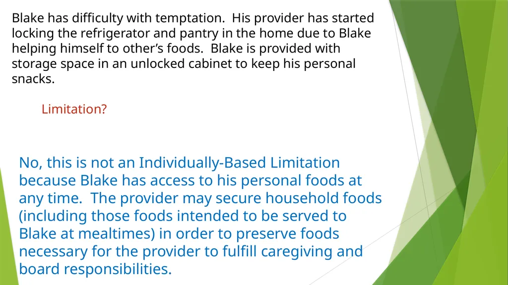 Individually-Based Limitations Practice Examples - slide 9 of 41
