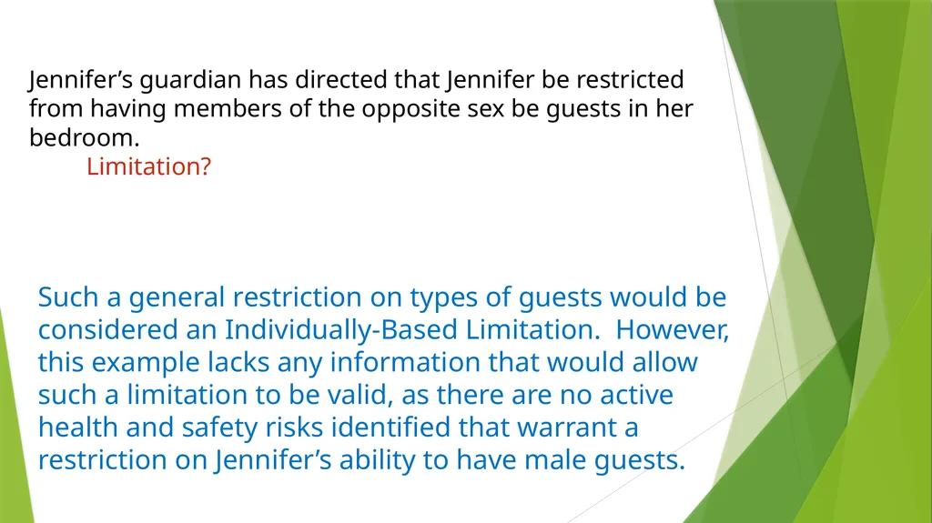 Individually-Based Limitations Practice Examples - slide 40 of 41