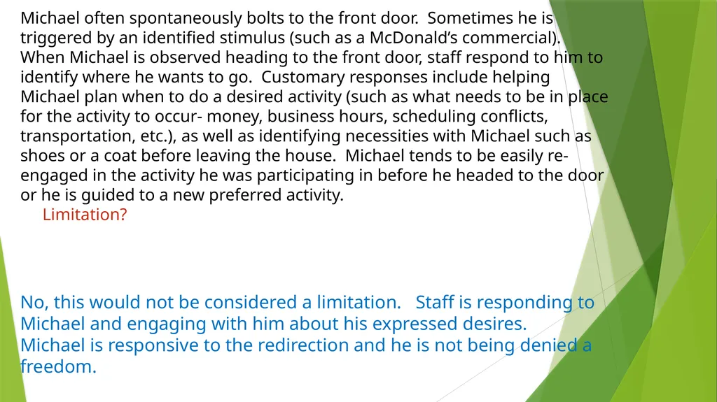 Individually-Based Limitations Practice Examples - slide 27 of 41