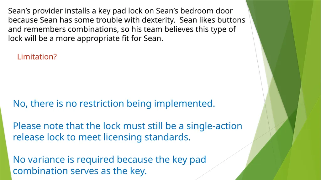 Individually-Based Limitations Practice Examples - slide 17 of 41