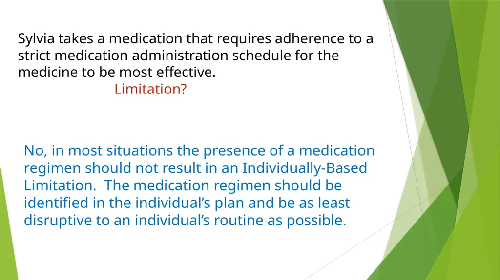 Individually-Based Limitations Practice Examples - slide 31 of 41