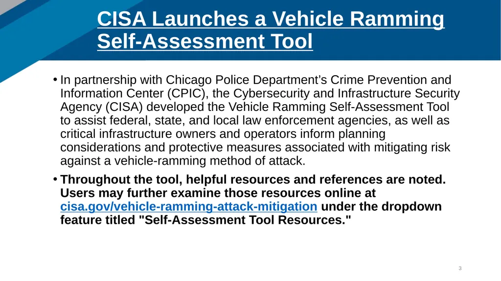 TSA Update David Cooper Surface Policy Division - slide 3 of 12
