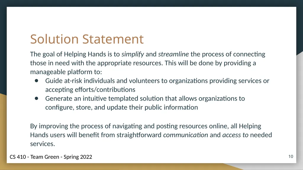 Helping Hands Prototype Presentation Connecting - slide 10 of 36