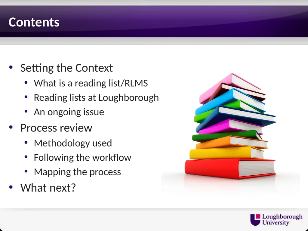 Reading Lists - End to End Gary Brewerton - slide 2 of 15