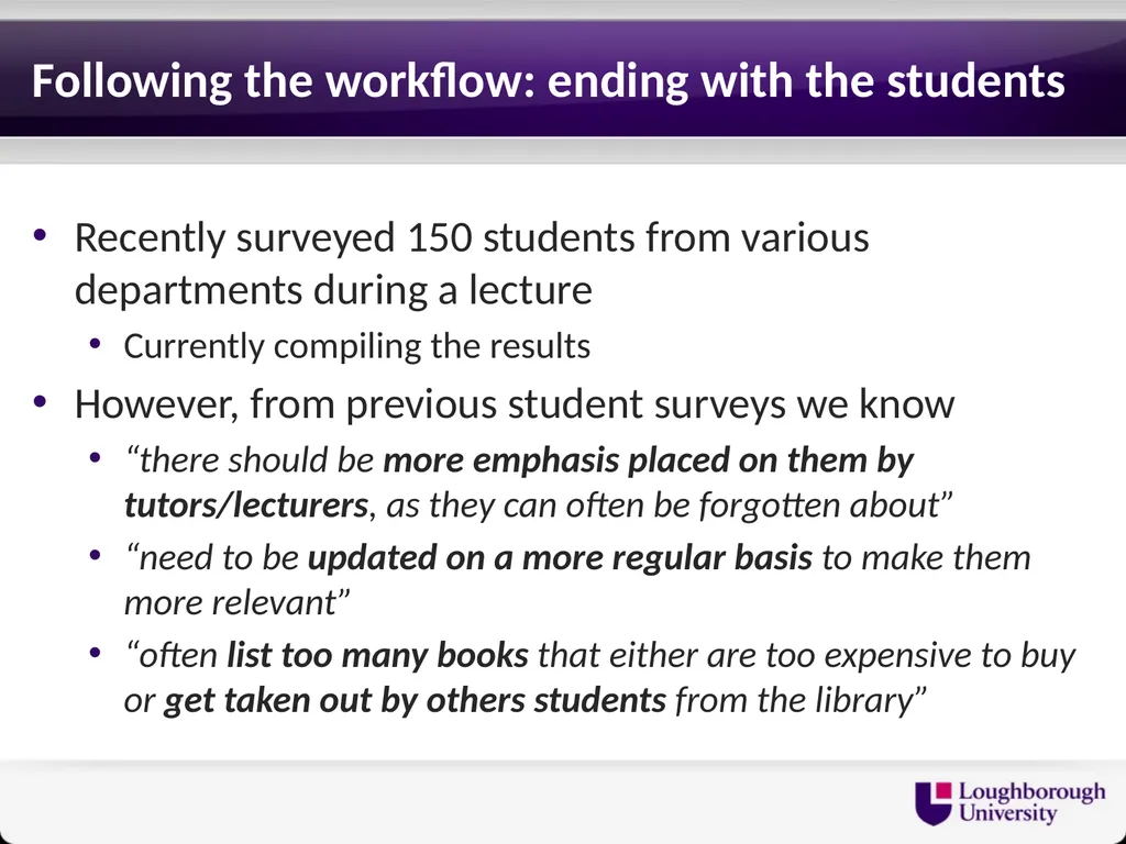 Reading Lists - End to End Gary Brewerton - slide 12 of 15
