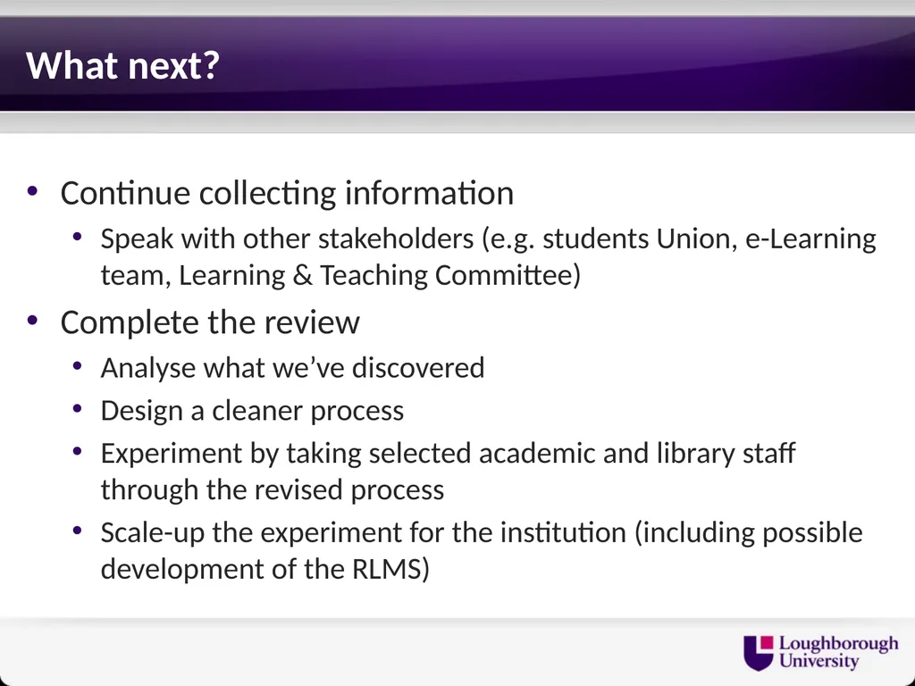 Reading Lists - End to End Gary Brewerton - slide 15 of 15