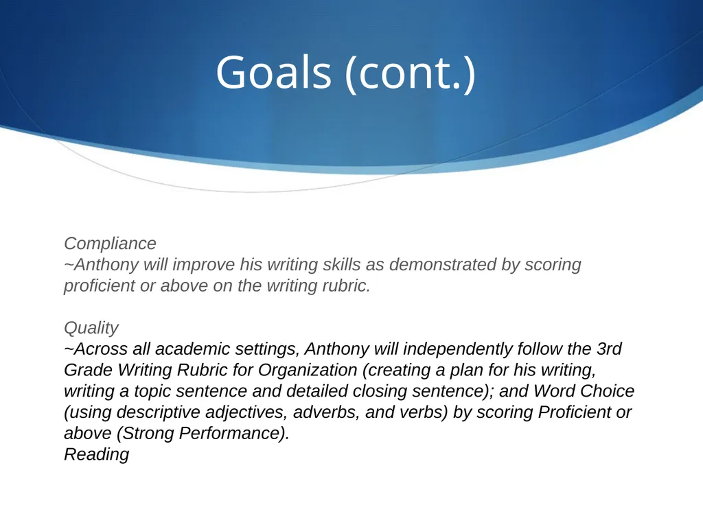 IEP and Frontline Updates Presented by: Nita - slide 22 of 35