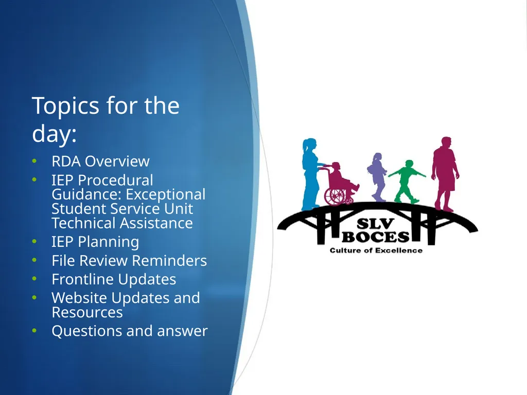 IEP and Frontline Updates Presented by: Nita - slide 2 of 35