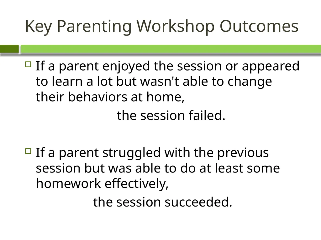 Healthy Parenting Workshops Parenting Concepts - slide 4 of 21
