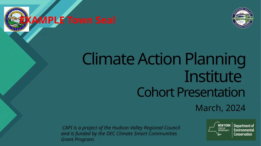 Climate Action Planning Institute Cohort - slide 1 of 16