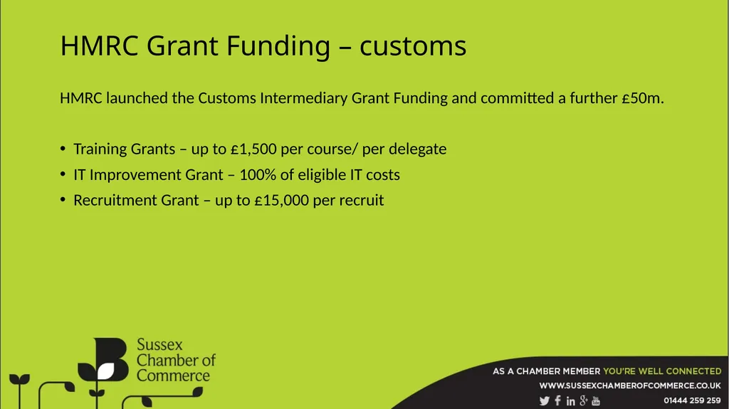 EU Transition Impacts on East Sussex The BCC is a - slide 16 of 26