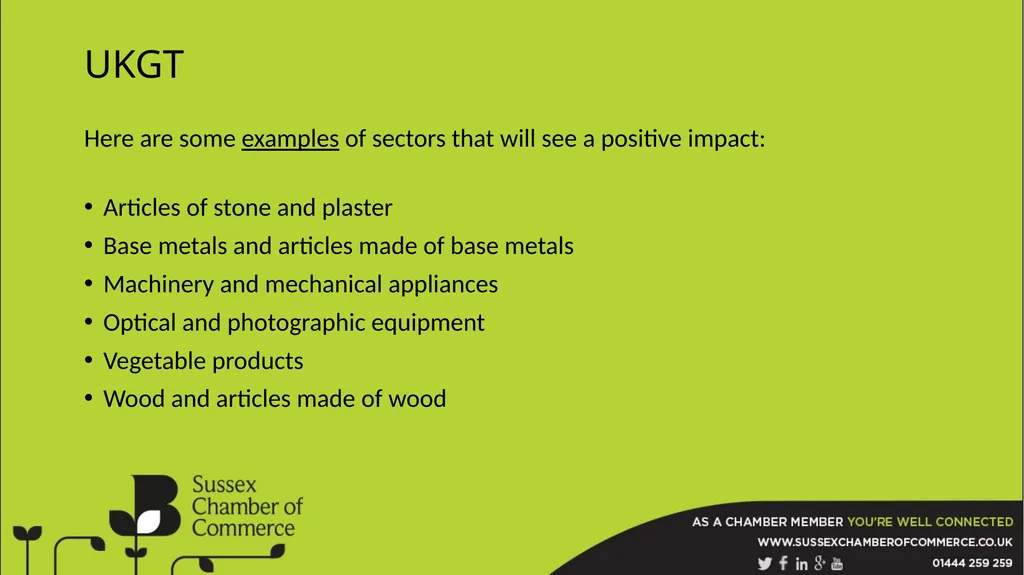 EU Transition Impacts on East Sussex The BCC is a - slide 20 of 26