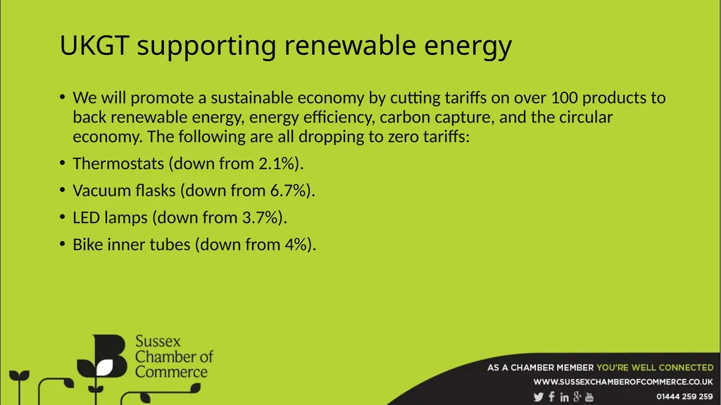 EU Transition Impacts on East Sussex The BCC is a - slide 21 of 26