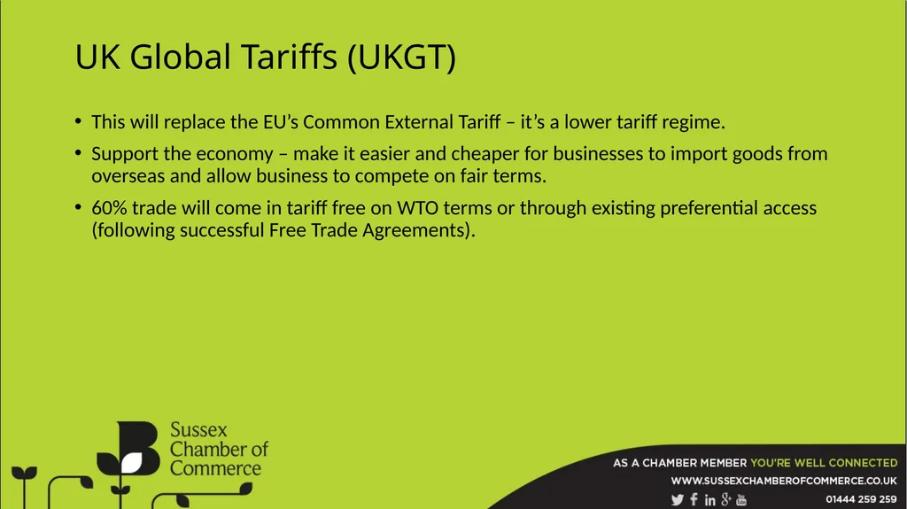 EU Transition Impacts on East Sussex The BCC is a - slide 18 of 26