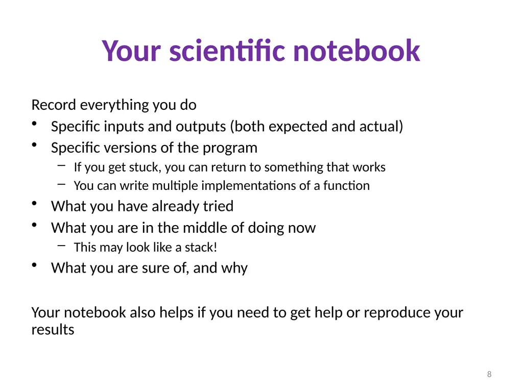 Debugging Ruth Anderson UW CSE 160 Autumn 2022 1 - slide 8 of 21