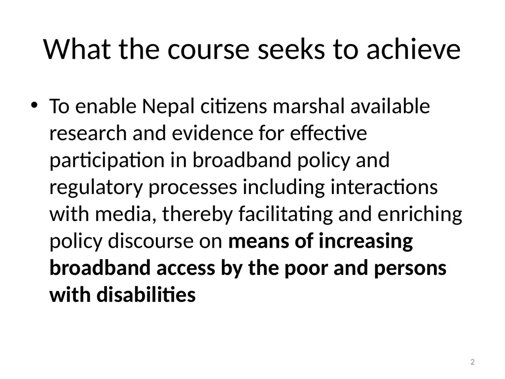 Introduction: Course on “How to engage in - slide 2 of 29