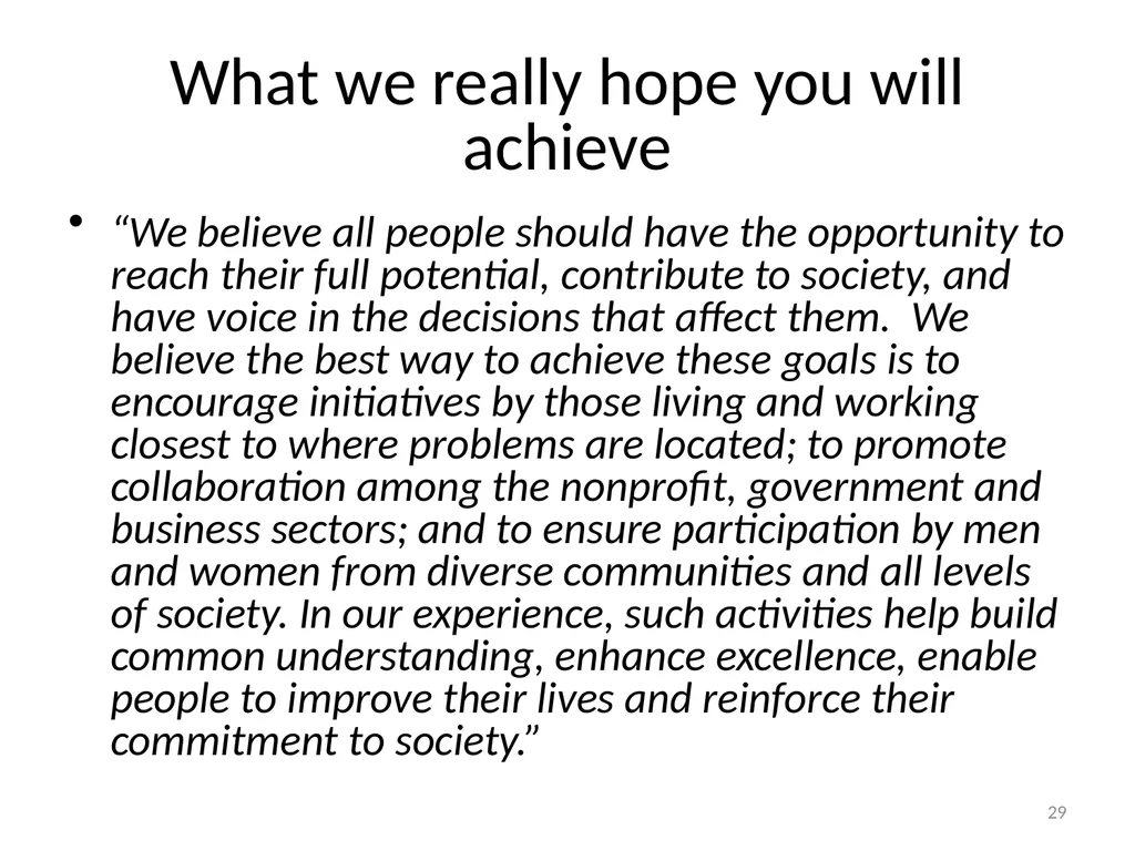 Introduction: Course on “How to engage in - slide 29 of 29