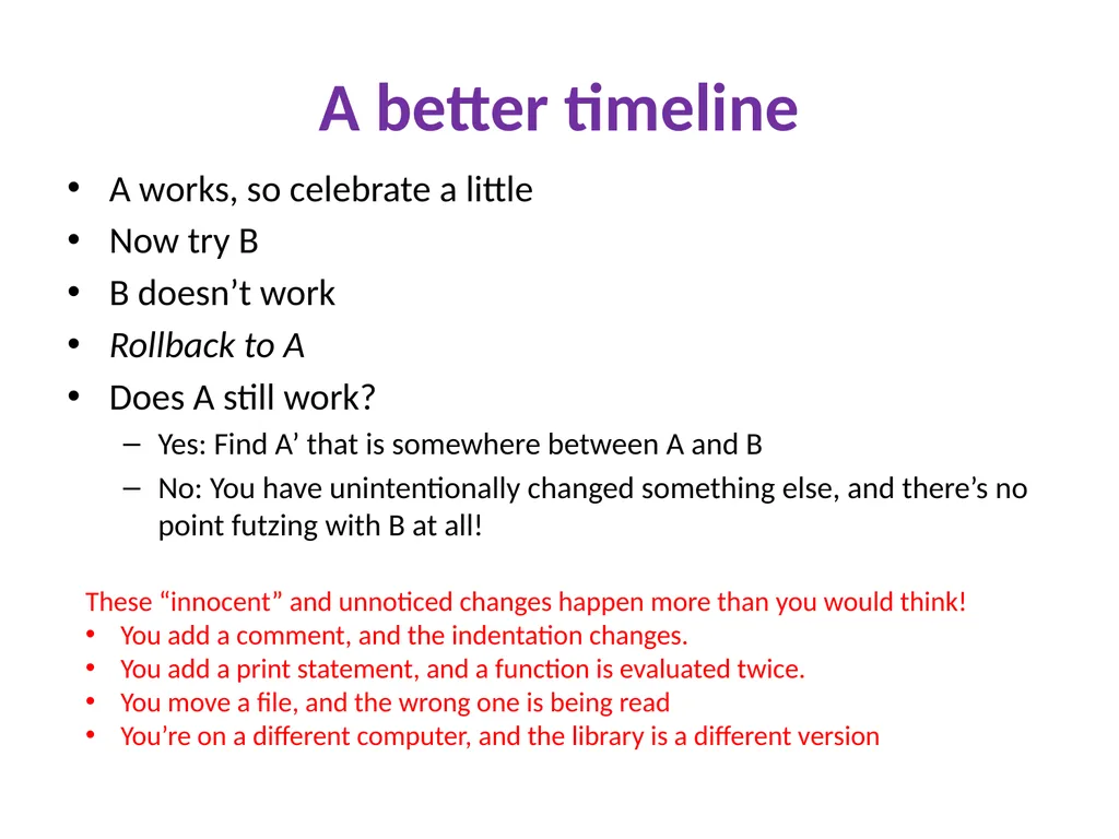 Debugging Michael Ernst CSE 140 University of - slide 18 of 20