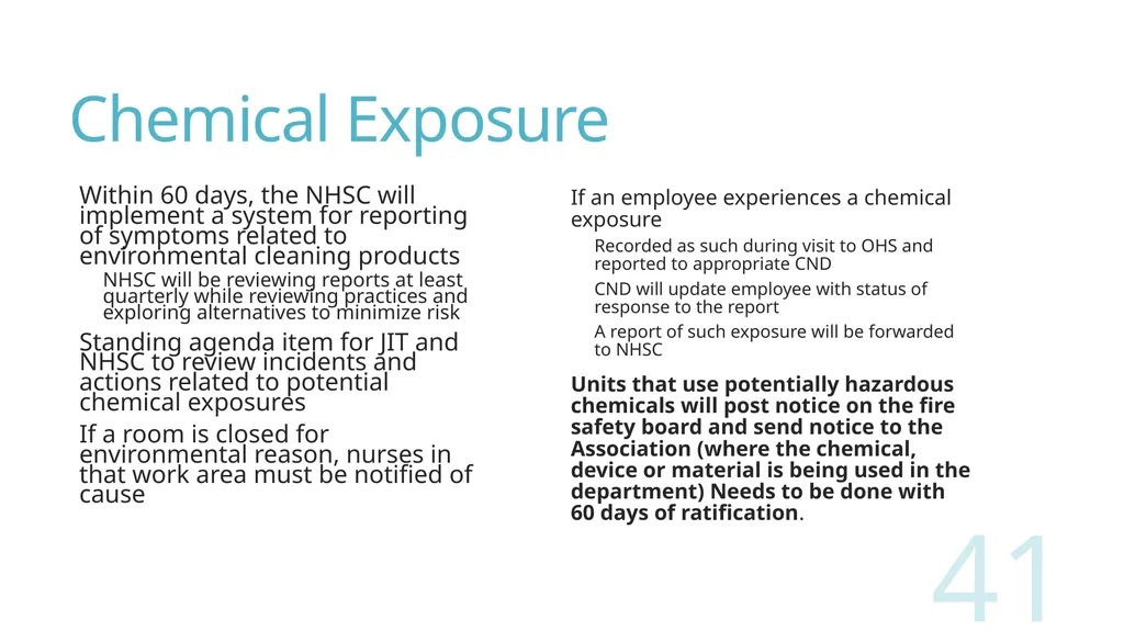 2018 Nursing Contract Summary Joint presentation - slide 41 of 49