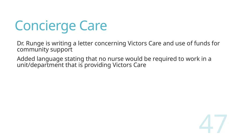 2018 Nursing Contract Summary Joint presentation - slide 47 of 49