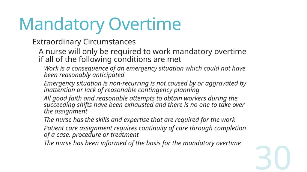 2018 Nursing Contract Summary Joint presentation - slide 30 of 49