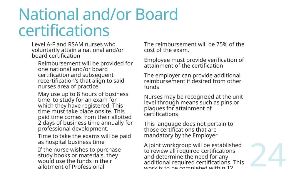 2018 Nursing Contract Summary Joint presentation - slide 24 of 49