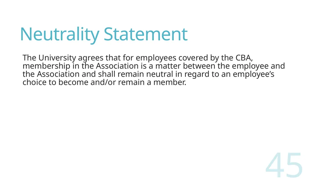 2018 Nursing Contract Summary Joint presentation - slide 45 of 49