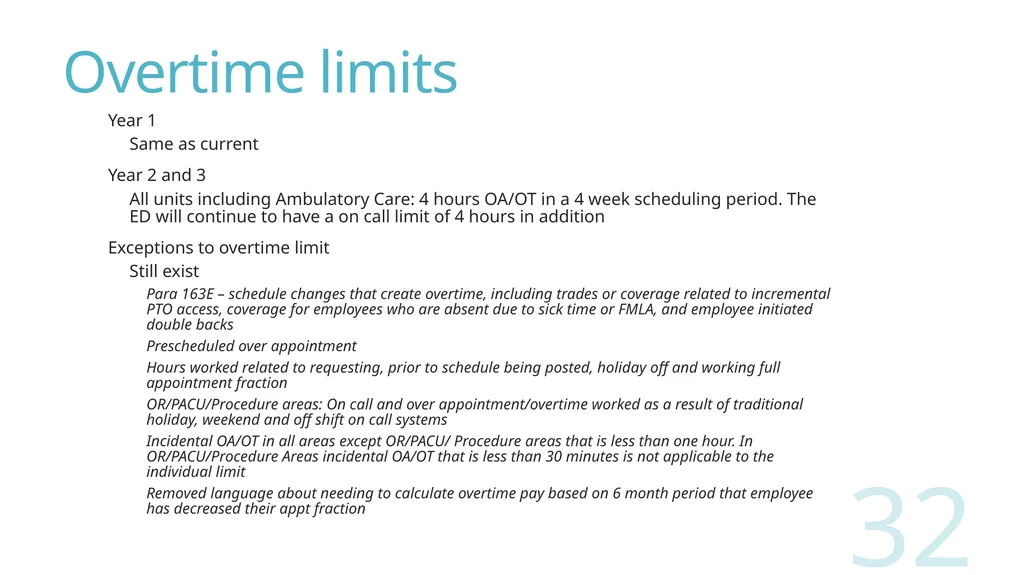 2018 Nursing Contract Summary Joint presentation - slide 32 of 49