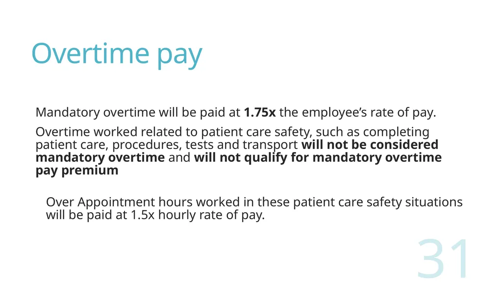 2018 Nursing Contract Summary Joint presentation - slide 31 of 49