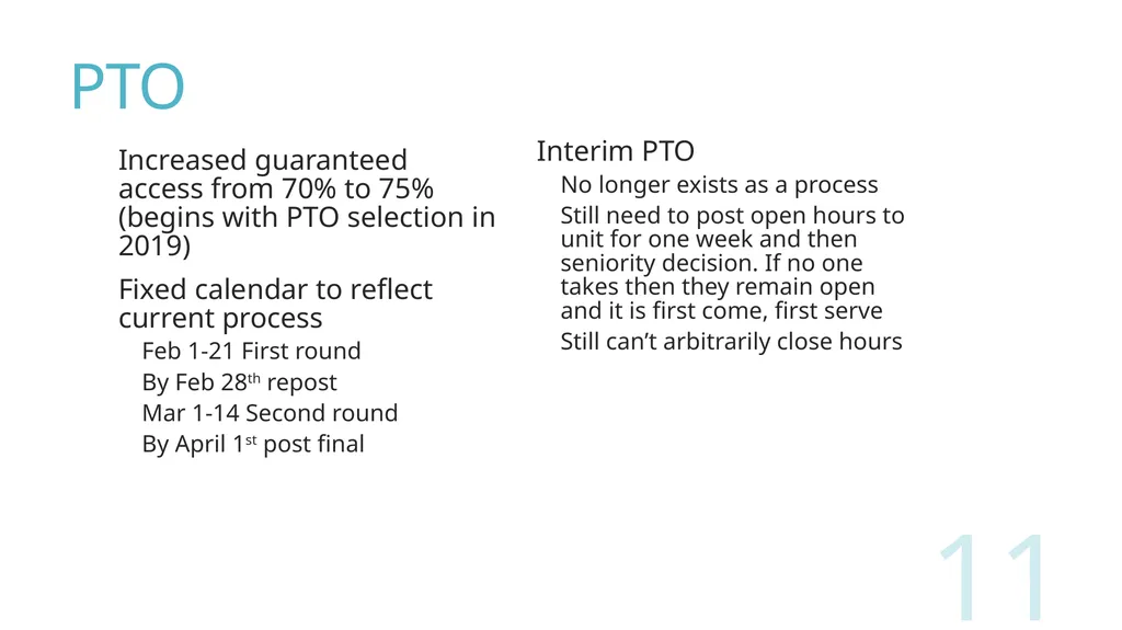 2018 Nursing Contract Summary Joint presentation - slide 11 of 49