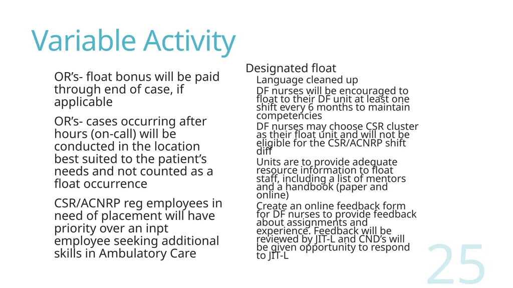 2018 Nursing Contract Summary Joint presentation - slide 25 of 49