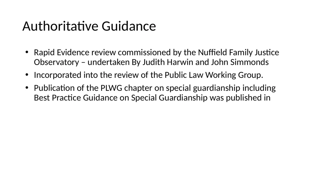 Public Law Working Group President of the Family - slide 65 of 73