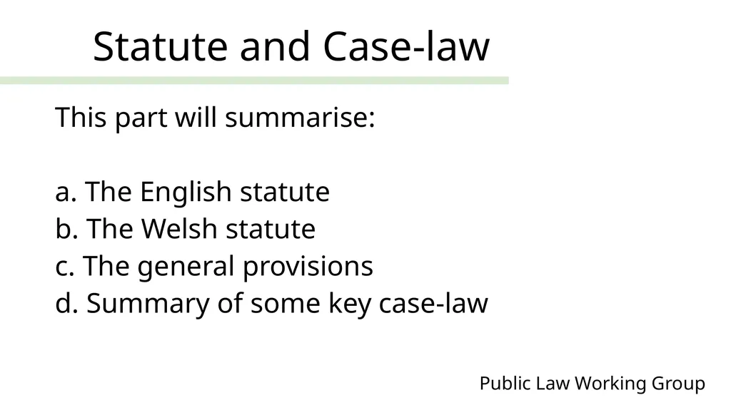 Public Law Working Group President of the Family - slide 14 of 73