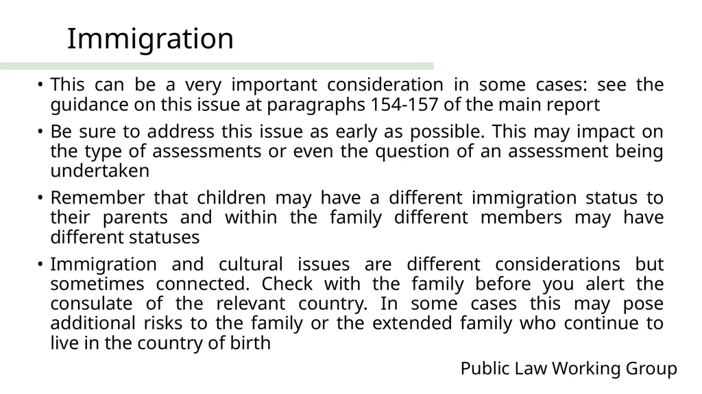 Public Law Working Group President of the Family - slide 25 of 73