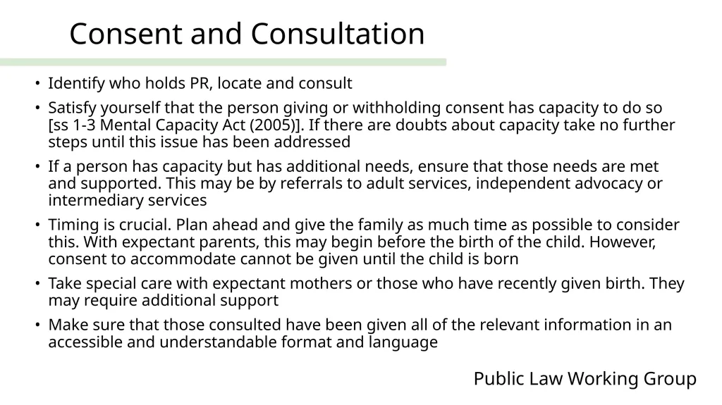 Public Law Working Group President of the Family - slide 26 of 73