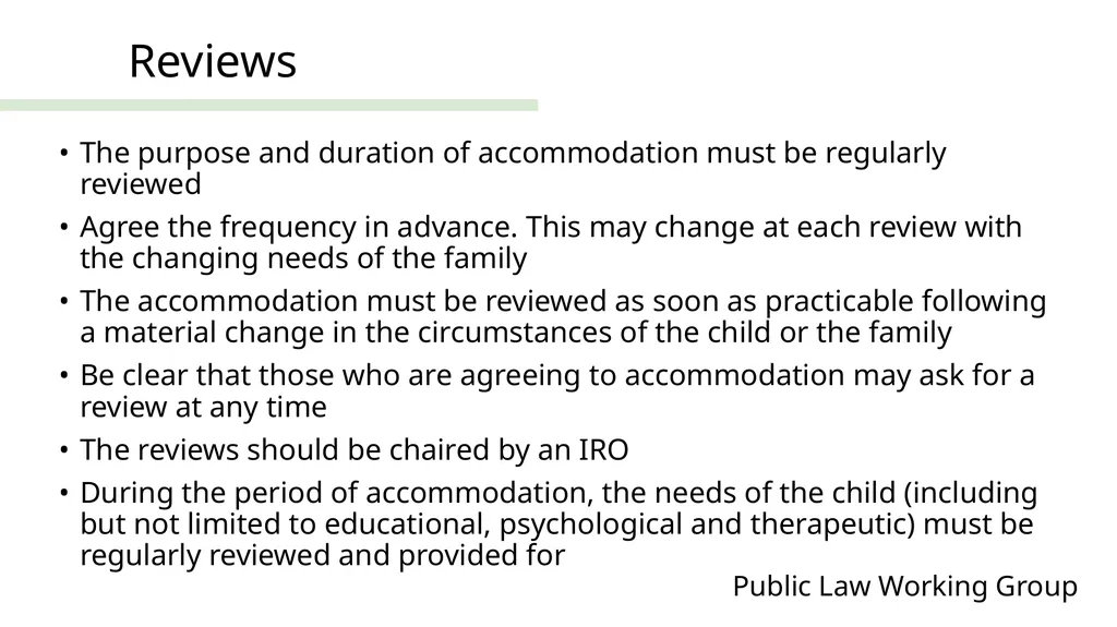 Public Law Working Group President of the Family - slide 28 of 73