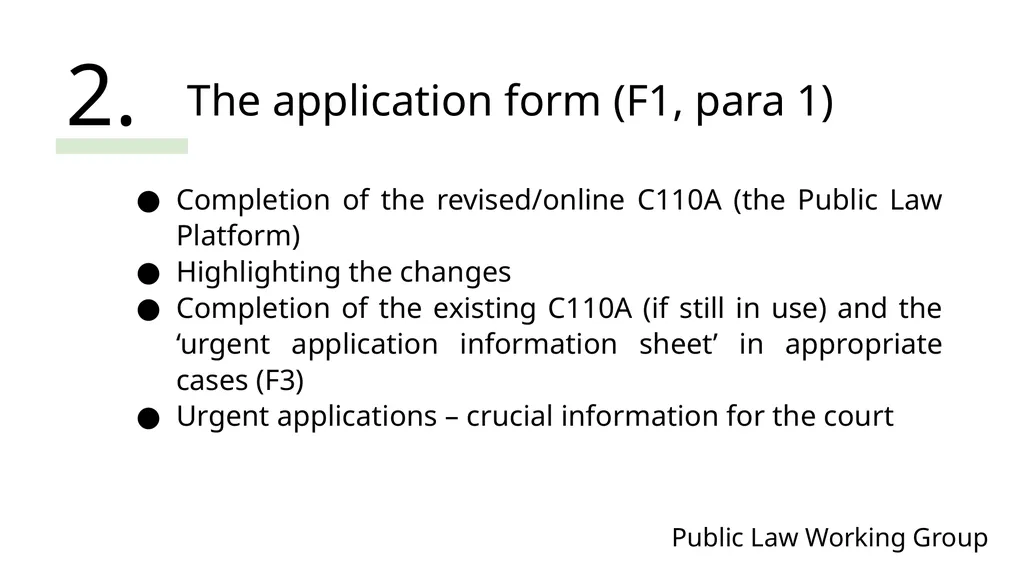 Public Law Working Group President of the Family - slide 37 of 73