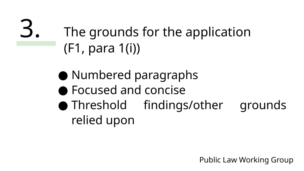 Public Law Working Group President of the Family - slide 38 of 73
