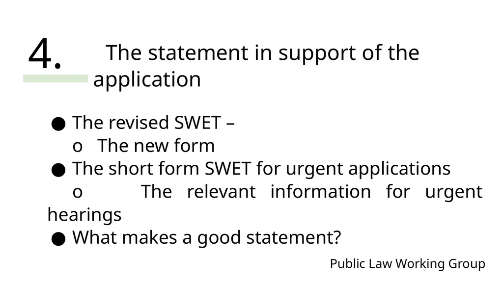 Public Law Working Group President of the Family - slide 39 of 73