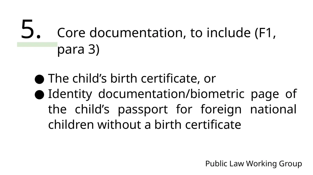 Public Law Working Group President of the Family - slide 40 of 73
