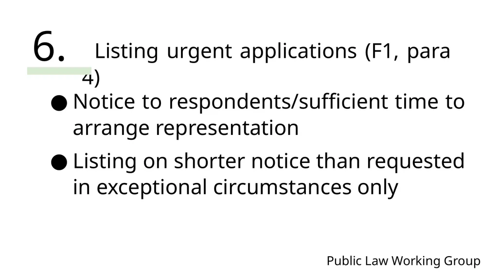 Public Law Working Group President of the Family - slide 41 of 73