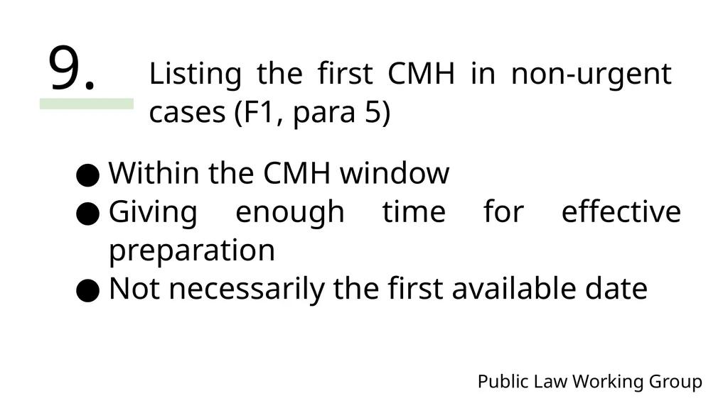 Public Law Working Group President of the Family - slide 44 of 73