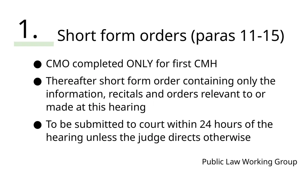Public Law Working Group President of the Family - slide 51 of 73