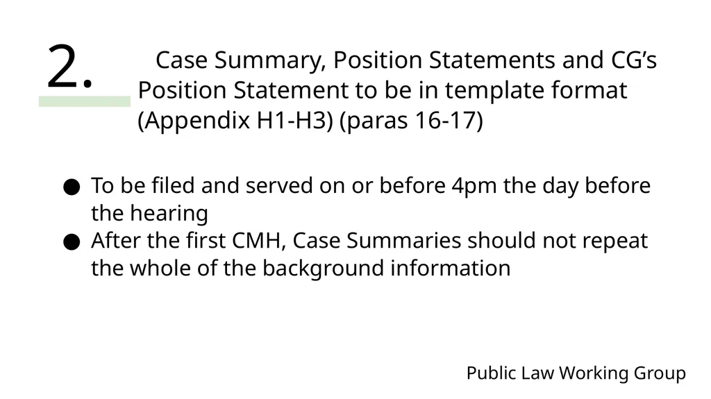 Public Law Working Group President of the Family - slide 52 of 73